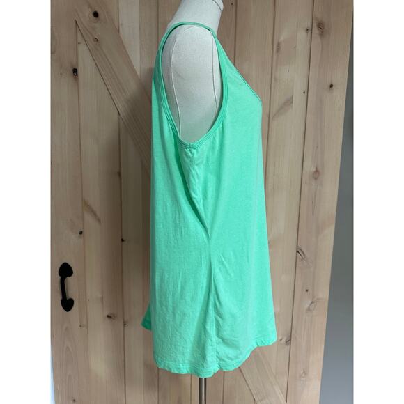J. Peterman | Cotton Light Green Tank | Size Large - Picture 2 of 8
